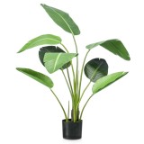 Emerald Arbore artificial Strelitzia, 120 cm, &icirc;n ghiveci, verde GartenMobel Dekor, vidaXL