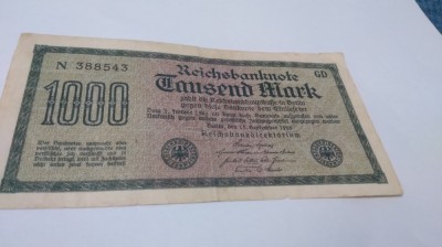 1000 MARK 1922 foto