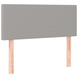 Cumpara ieftin Tablie de pat, gri deschis, 100x5x78/88 cm, textil