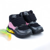 Ghete Fete Bibi Space Wave 3.0 Black/Pink 30 EU, Negru, BIBI Shoes