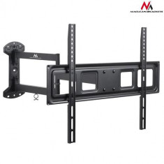Suport TV de perete, reglabil, LCD / LED, functioneaza si pentru televizoare curbate, 37 - 70 inch, Maclean MC-798, Negru