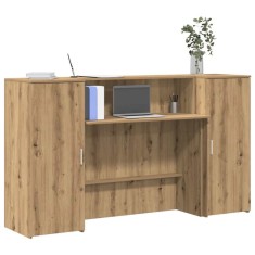 vidaXL Birou de recepție Stejar Artisan 180x50x103,5 cm Lemn prelucrat