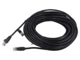 Cablul de rețea U/UTP 6 litat CCA PVC negru 20m 26AWG