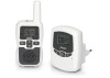 Monitor audio pentru bebelusi Alecto Babyphone DBX-80, alb gri - RESIGILAT