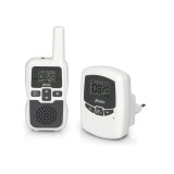 Monitor audio pentru bebelusi Alecto Babyphone DBX-80, alb gri - RESIGILAT