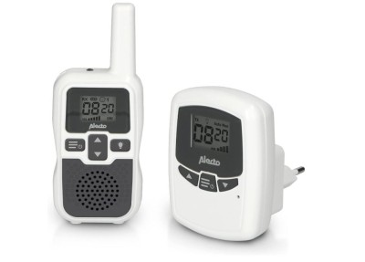 Monitor audio pentru bebelusi Alecto Babyphone DBX-80, alb gri - RESIGILAT foto