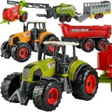 Set 6 utilaje agricole de jucarie pentru copii, tractoare si accesorii