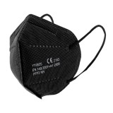 Set 10x Masti Protectie, de Unica Folosinta, N95, FFP2, 4 straturi, cu Clema fixare nas, Negre