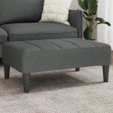 VidaXL Taburet, gri &icirc;nchis, 77x55x31 cm, material textil 4007381
