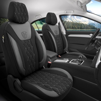 Set huse scaune compatibile Dacia logan II 2012-2020 ( compatibile cu sistem AIRBAG) - foto