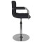Scaun de bar, negru, material textil - 5