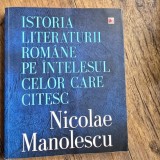 Istoria literaturii romane pe intelesul celor care citesc - Nicolae Manolescu