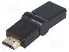 Cablu {{Tip cablu de conectare}}, HDMI mufa, HDMI mufa mobila &plusmn;90&deg;, {{Lungime cablu}}, {{Culoare izola&amp;#355;ie}}, AKYGA - AK-AD-40