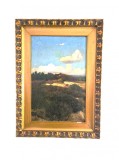 Cumpara ieftin tablou RICHARD JESCHKE ( 1871-1924 ) Peisaj cu Erică _ semnat ulei pe panza