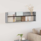 vidaXL Raft pentru reviste Gri Sonoma 100 x 12 x 30 cm Lemn compozit 890822