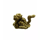 Cumpara ieftin Dragon cu Monede si Pepite din Rasina, 5x7 cm - FS504