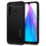 Husa TPU Spigen Rugged Armor pentru Xiaomi Redmi Note 8T, Neagra ACS00693