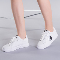 Pantofi sport dama Rosa albi cu negru foto