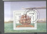 Laos 1997 Sailing ships perf. sheet Mi.B164 used TA.062, Stampilat