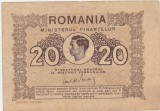 Bancnotă Rom&acirc;nia 20 lei 1945 &ndash; Regele Mihai I