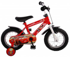 Bicicleta pentru baieti 10 inch cu maner si roti ajutatoare Cars foto