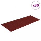 Cumpara ieftin Covorase pentru scari autoadezive, 30 buc., 60x25 cm, dreptunghiulare, rosu bordeaux