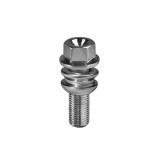Prezon janta auto M14x1.5 58 mm R14 con rotund HEX19, otel zincat