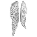 vidaXL Aripi Argintii 91x31x5 cm Aluminiu