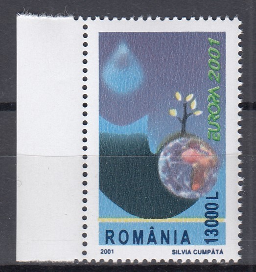 ROMANIA 2001 LP 1550 EUROPA 2001 SERIE MNH