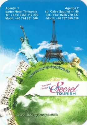 Romania, Secret Tourism, calendar de buzunar, 2013 foto