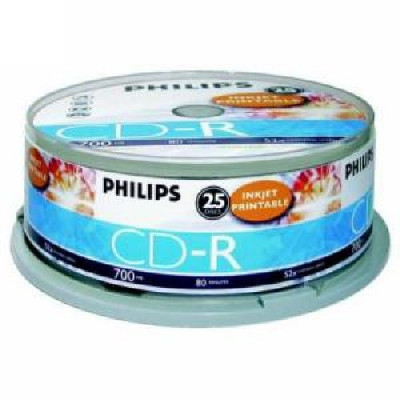 Cd-r 700mb-80min ( 25 Buc. Spindle, 52x) Philips foto