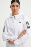 adidas Performance jachetă de alergare Own The Run culoarea alb, de tranziție, IK7445