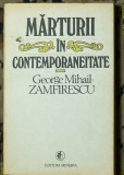 George Mihail Zamfirescu - Marturii in contemporaneitate