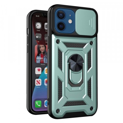 Husa pentru Apple iPhone 12 / 12 Pro, Techsuit, CamShield, Verde foto