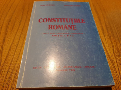 CONSTITUTIILE ROMANE - Ioan Muraru, Gheorghe Iancu - 1995, 288 p. foto
