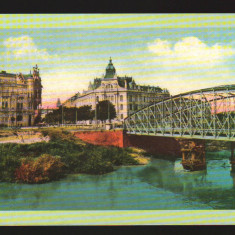 CPIB 19815 CARTE POSTALA - TIMISOARA, REGIONALA DE CAI FERATE SI PODUL TRAIAN