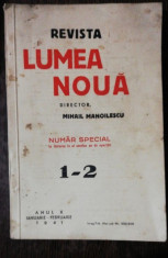 REVISTA LUMEA NOUA - NR. 1-2 IANUARIE -FEBRUARIE 1941 foto