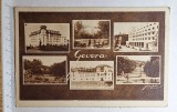 Carte poştală vintage Baile Govora &ndash; multi-vedere, perioada RPR, staţiune balneară Rom&acirc;nia, Circulata, Printata