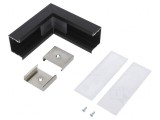 Conector 90&deg; Aluminiu Anodizat Negru VARIO30-07