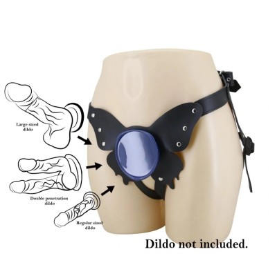 Ham Harness Briefs Caludio II, Fixare cu Ventuza, Negru/Albastru foto