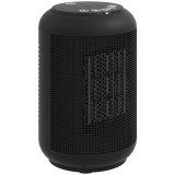 HOMCOM &Icirc;ncălzitor electric cu 3 moduri și temporizator 24h, 14x14x21.5 cm, Negru | Aosom Romania