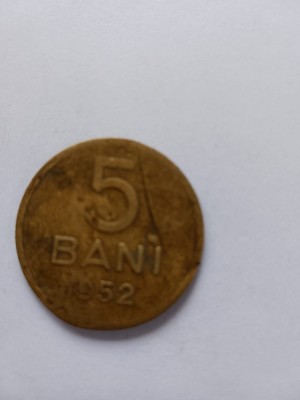 5 bani 1952 foto