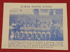 Foto fotbal - CSM RAPID ARAD (Anul 1982)