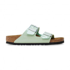 Birkenstock papuci Arizona femei, culoarea verde, cu platforma, 1026963