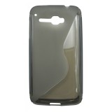 Husa silicon S-line fumurie pentru Alcatel One Touch X&#039;Pop (OT-5030, OT-5035D, OT-5035E, OT-5035Y)