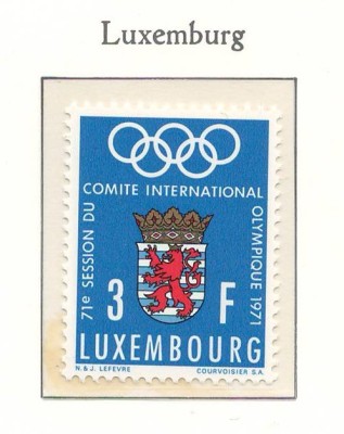 Luxemburg 1971 Mi 826 MNH - A 71-a reuniune a CIO, Luxemburg foto
