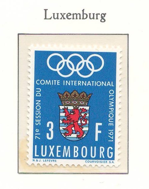 Luxemburg 1971 Mi 826 MNH - A 71-a reuniune a CIO, Luxemburg