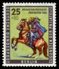 Berlin 1956 - Ziua mărcii poștale, cal, călăreț, neuzat