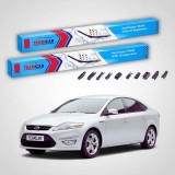 Cumpara ieftin Ștergătoare Ford Mondeo Mk4 Hatchback 2007-2014 | Set Față Flat Premium &ndash; TeamCar&reg;