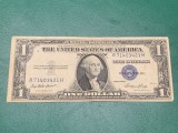 Bancnota 1 doar 1935E silver certificate sigiliu albastru SUA